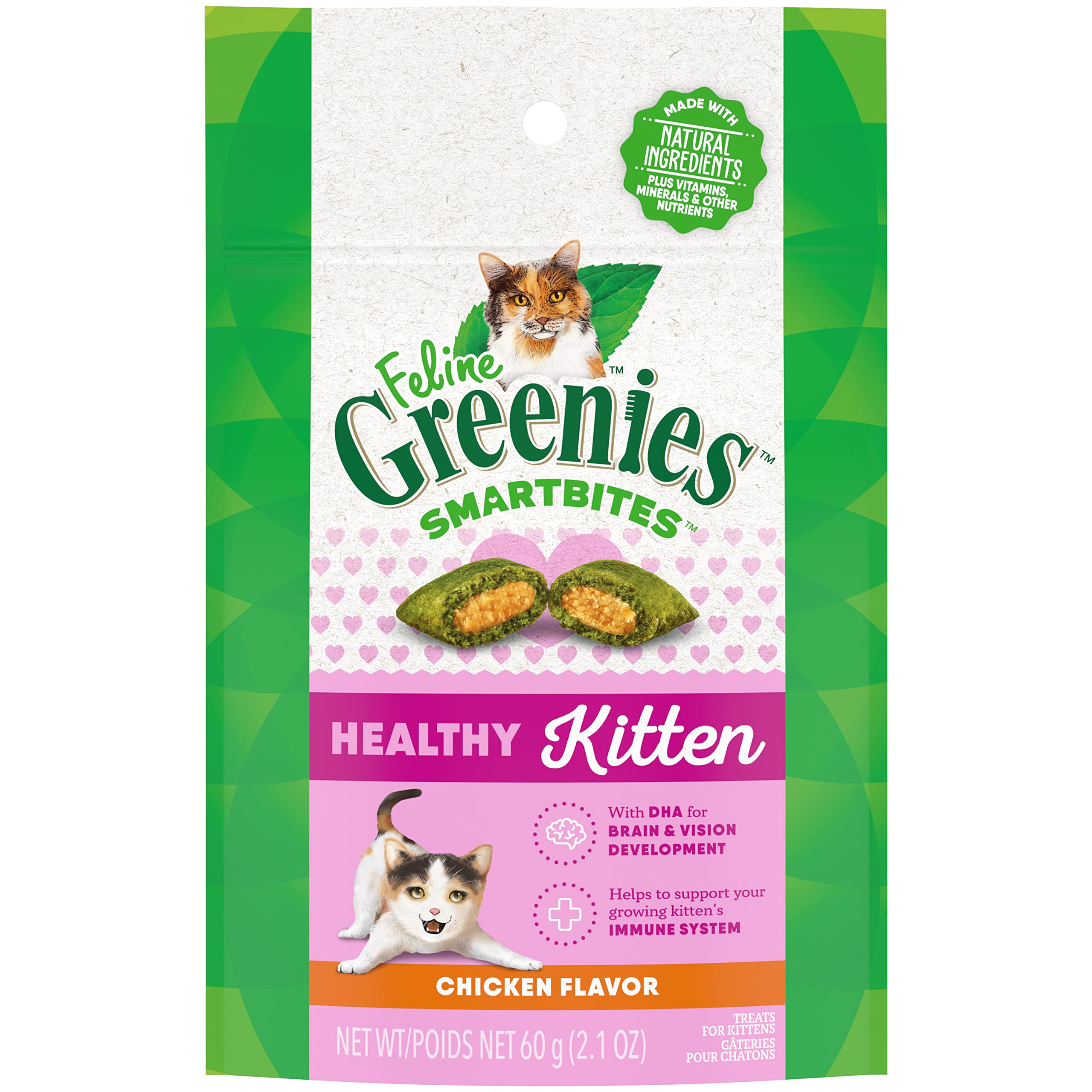 Foto 2 pulgar | Pollo Saludable Kitten Treats Greenies Feline Smartbites, 60 G - Venta Internacional.