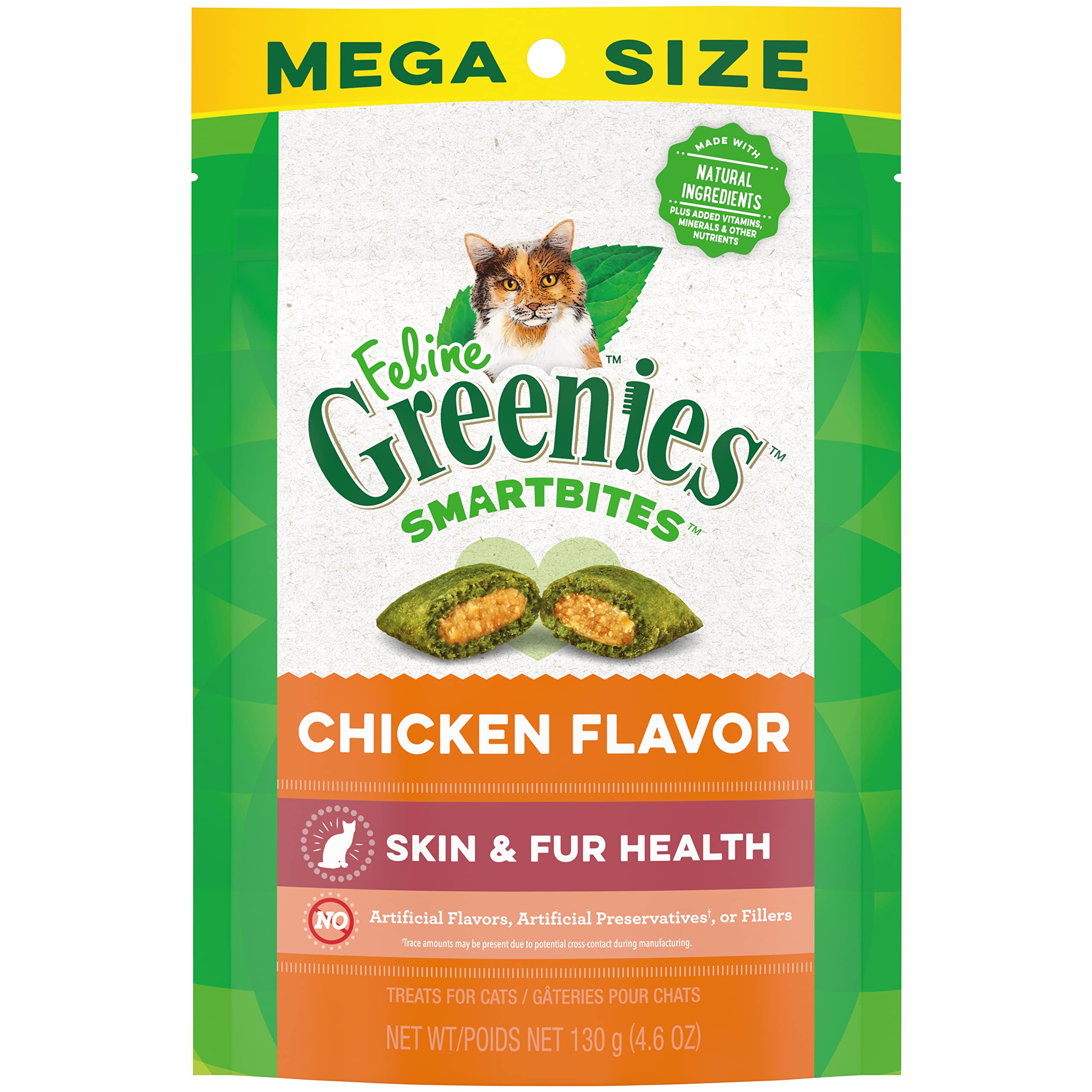Foto 2 pulgar | Cat Treats Greenies Feline Smartbites Skin & Fur Chicken 130 G - Venta Internacional.