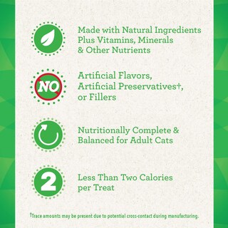 Foto 2 | Cat Treats Greenies Feline Smartbites Skin & Fur, Salmón, 130 G - Venta Internacional.