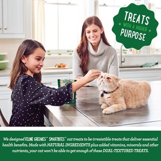Foto 7 | Cat Treats Greenies Feline Smartbites Skin & Fur, Salmón, 130 G - Venta Internacional.