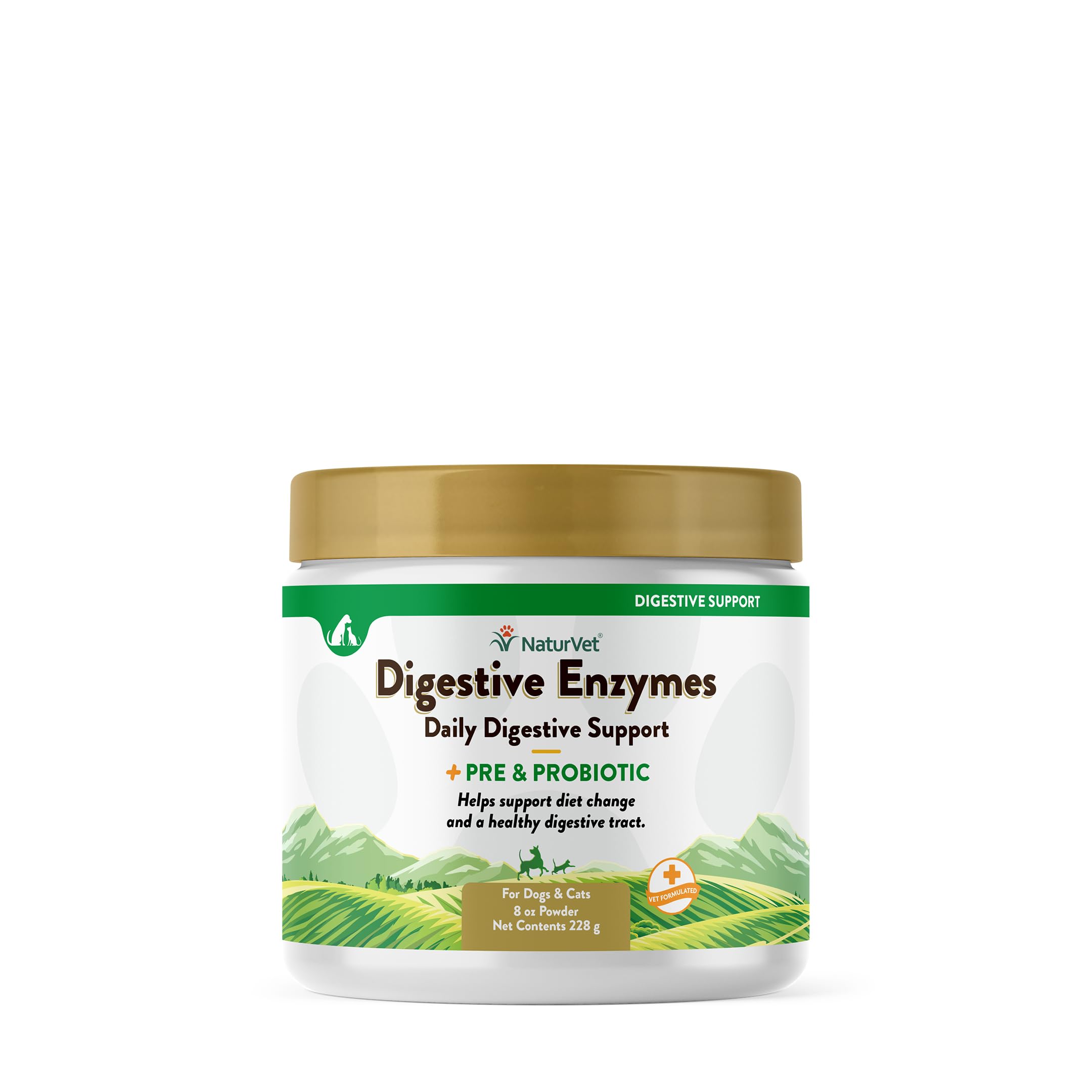Foto 2 pulgar | Enzimas Digestivas Naturvet Para Perros Y Gatos, 240 Ml En Polvo - Venta Internacional.