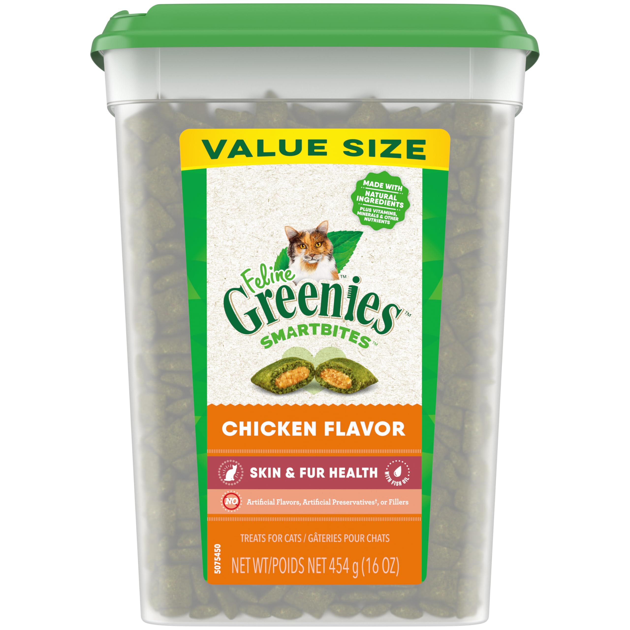 Foto 2 pulgar | Tratamientos Para Gatos Greenies Smartbites Para La Salud De La Piel Y El Pelaje  473 Ml - Venta Internacional.