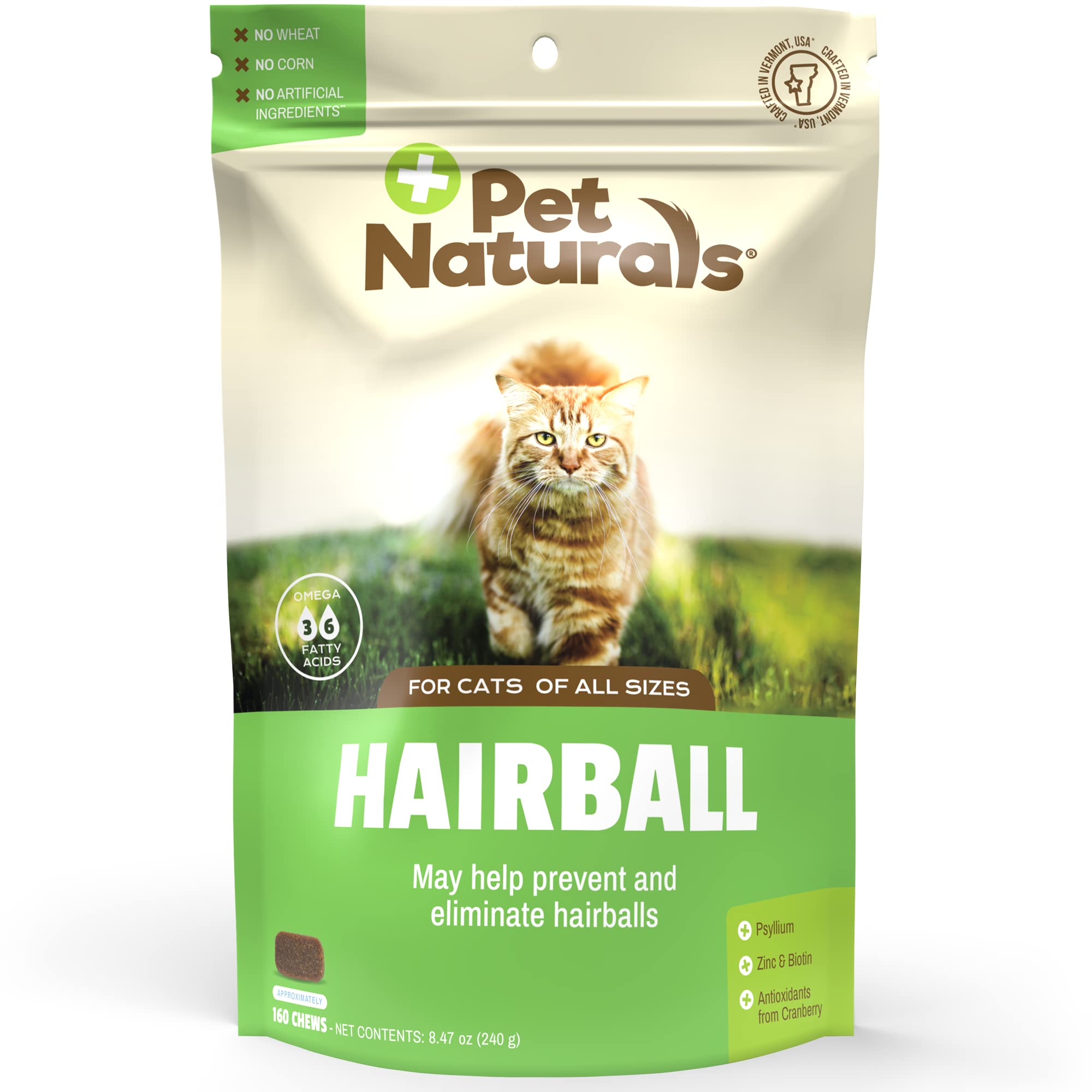 Foto 2 pulgar | Masticables Cat Hairball Control Pet Naturals 160  Pollo - Venta Internacional.