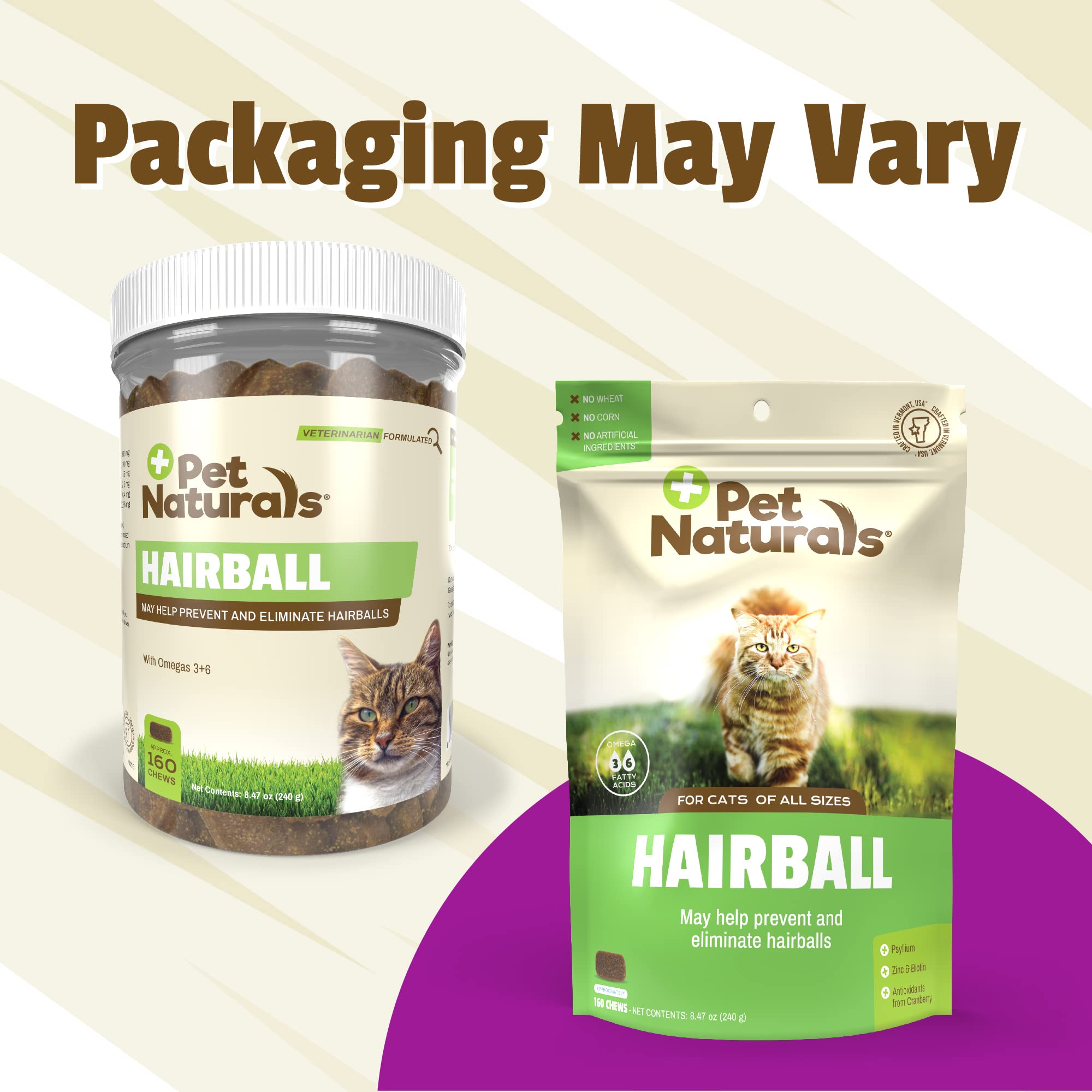 Foto 4 pulgar | Masticables Cat Hairball Control Pet Naturals 160  Pollo - Venta Internacional.