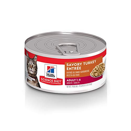 Comida Húmeda Para Gatos Hill's Science Diet, Pavo Salado Para Adultos, 165 G - Venta Internacional.