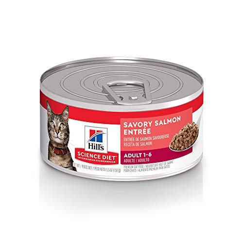 Comida Húmeda Para Gatos Hill's Science Diet, Salmón Salado Para Adultos, 140 G - Venta Internacional.