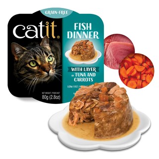 Foto 1 | Comida Húmeda Para Gatos Catit Fish Dinner Con Atún Y Zanahoria - Venta Internacional.