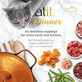 Foto 3 | Comida Húmeda Para Gatos Catit Fish Dinner Con Atún Y Zanahoria - Venta Internacional.