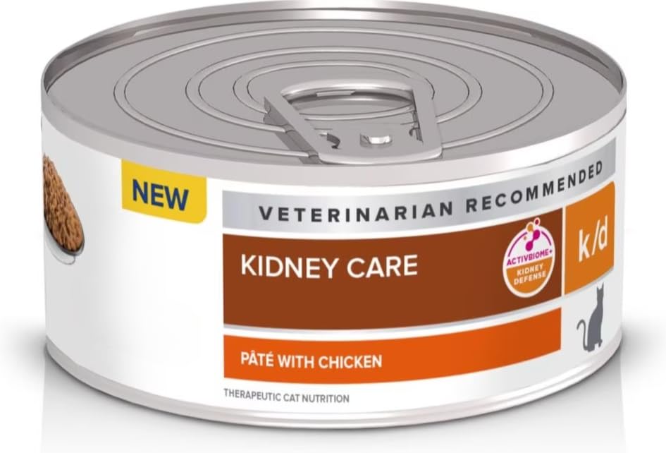 Comida Enlatada Para Gatos Hill's K/d Kidney Care Con Pollo 165 G - Venta Internacional.