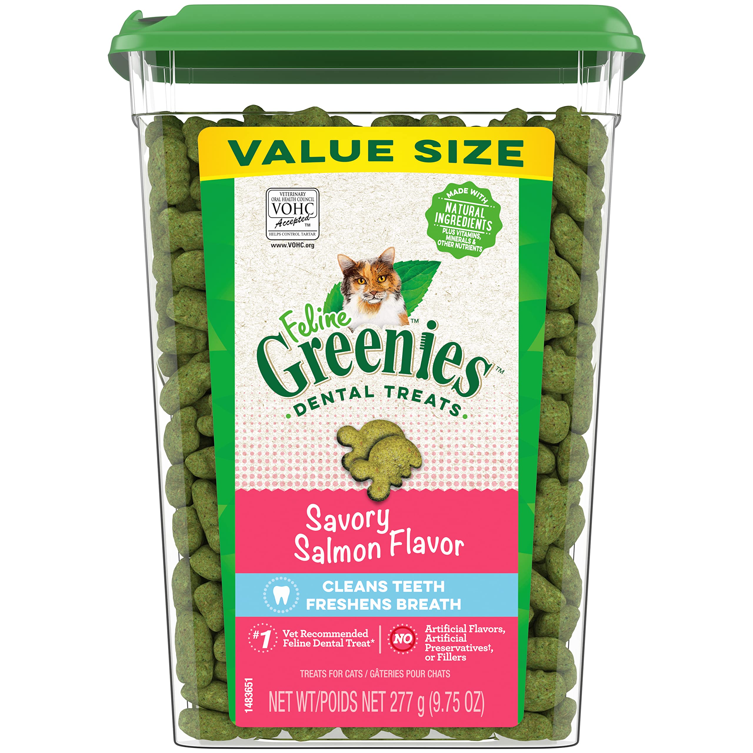 Foto 2 pulgar | Tratamiento Dental Para Adultos Cat Treats Greenies Feline, Color Salmón, 275 Ml - Venta Internacional.