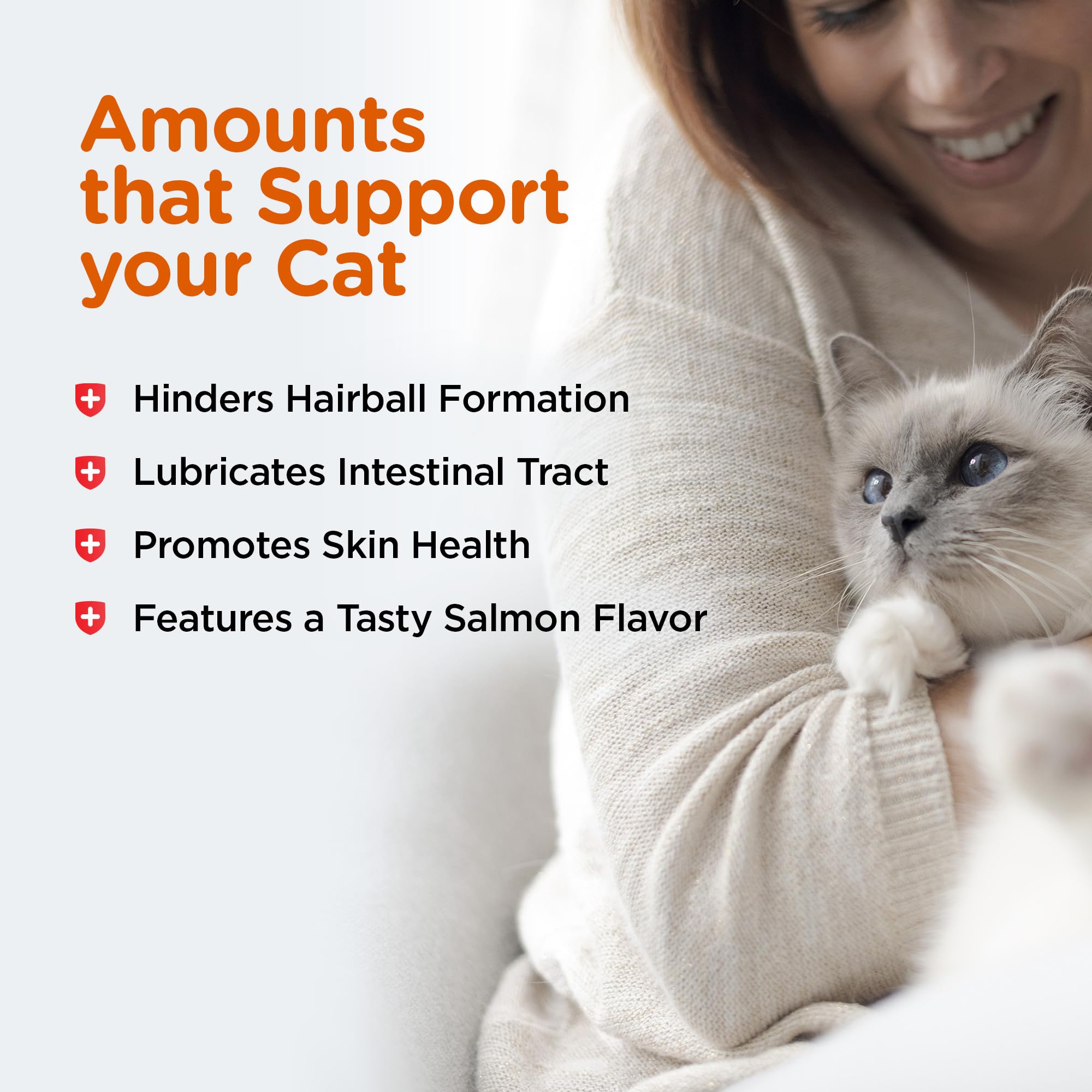 Foto 5 | Hairball Paw Gel Nutri-vet Para Gatos Con Sabor A Salmón, 90 Ml - Venta Internacional.