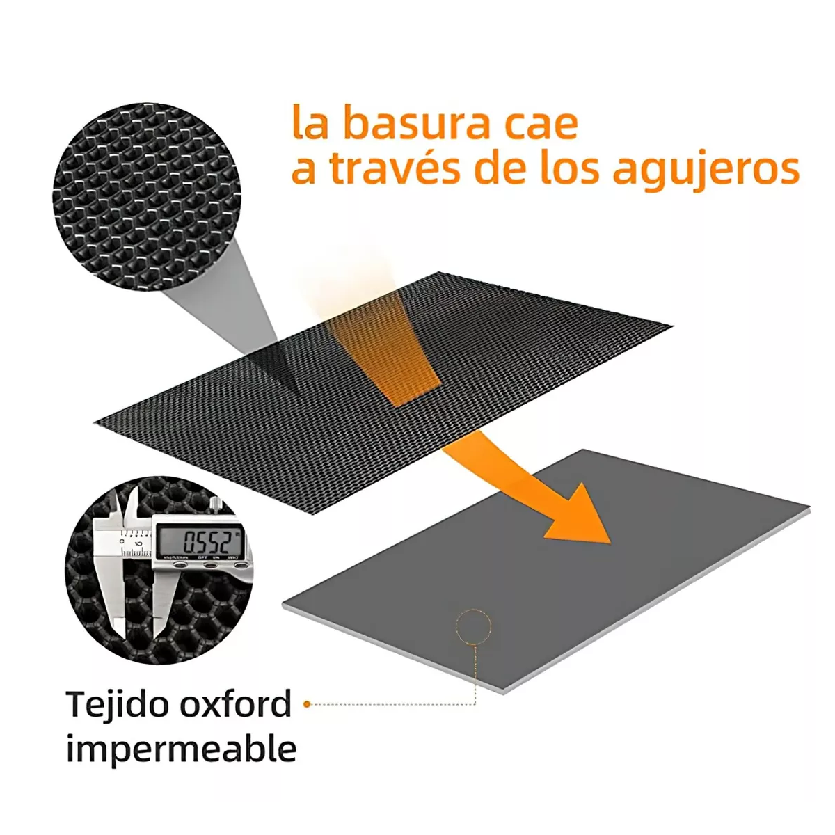Foto 2 | Tapete Arenero Impermeable para Gato Eo Safe Imports color Negro