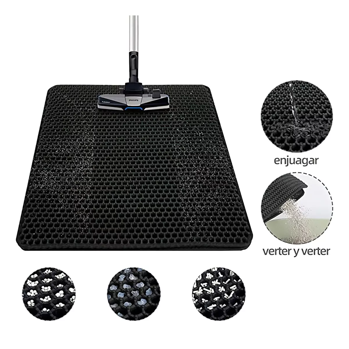 Foto 4 pulgar | Tapete Arenero Impermeable para Gato Eo Safe Imports color Negro