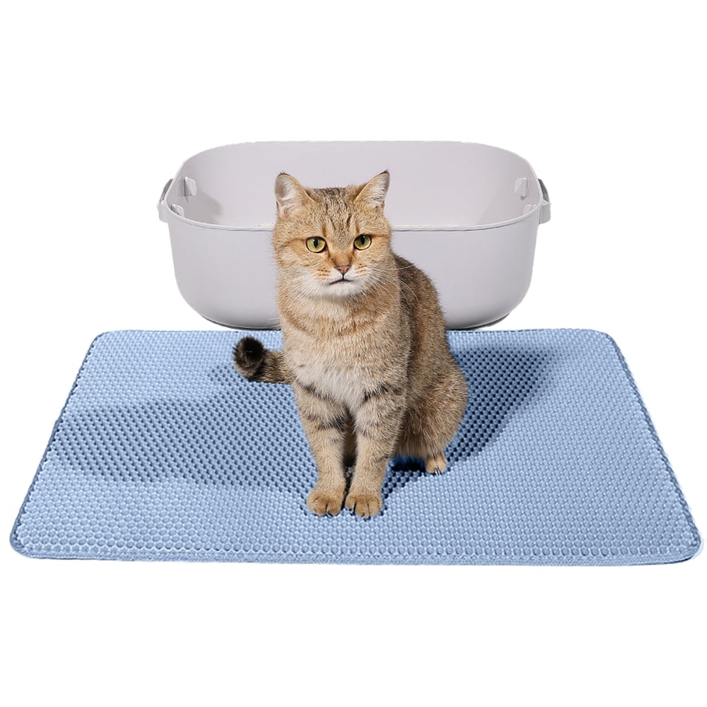 Foto 7 pulgar | Alfombrilla Para Gatos, Azul, Doble Capa, 90 X 60 Cm, Lavable - Venta Internacional.