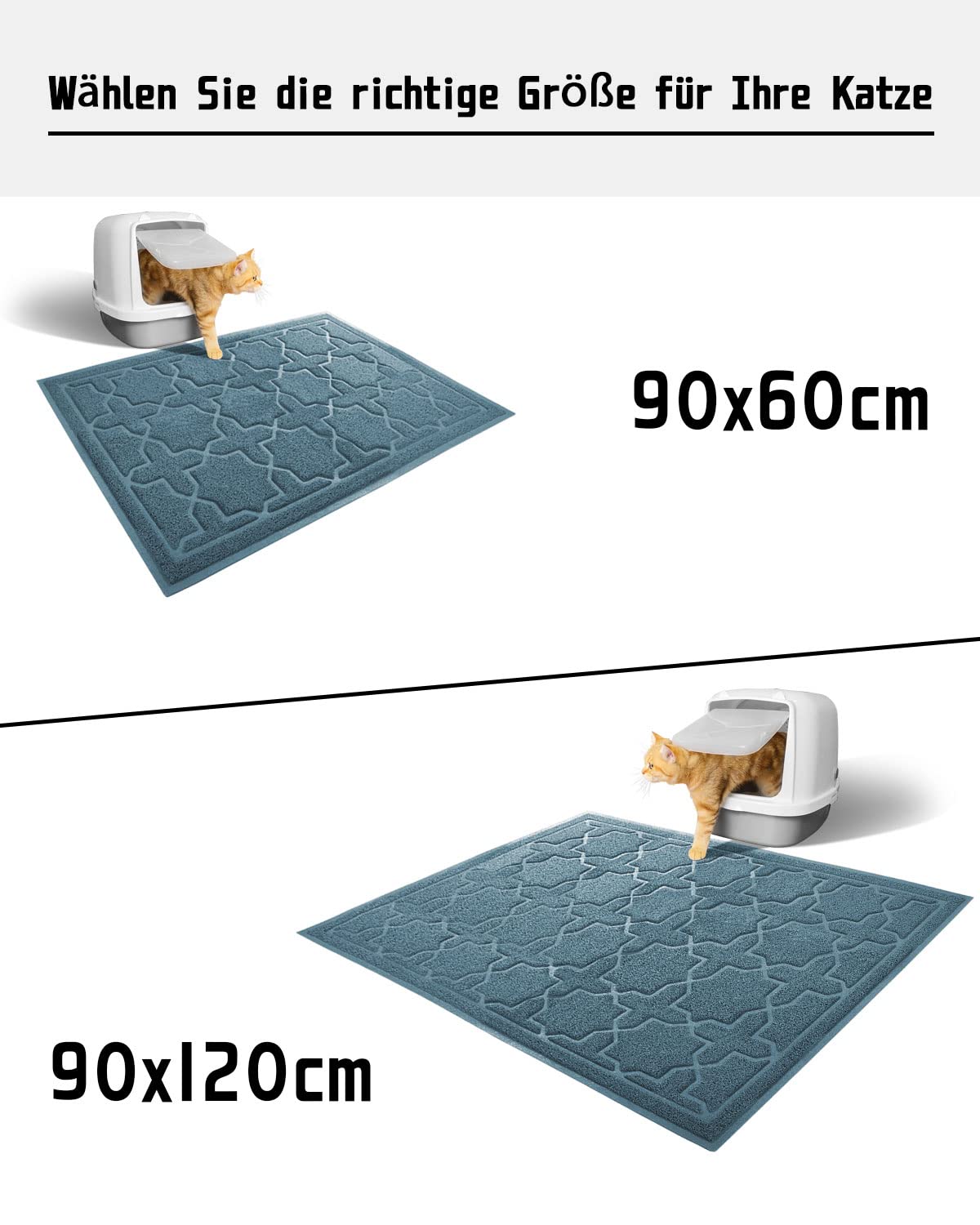 Foto 6 pulgar | Alfombrilla De Arena Para Gatos Yimobra, 90 X 60 Cm, Impermeable Y Antideslizante - Venta Internacional.