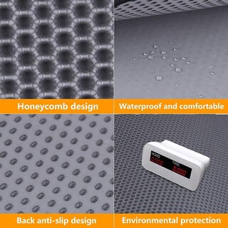 Foto 4 | Alfombra Cat Box Sanlin Beans, Impermeable, 60 X 45 Cm, Color Negro - Venta Internacional.