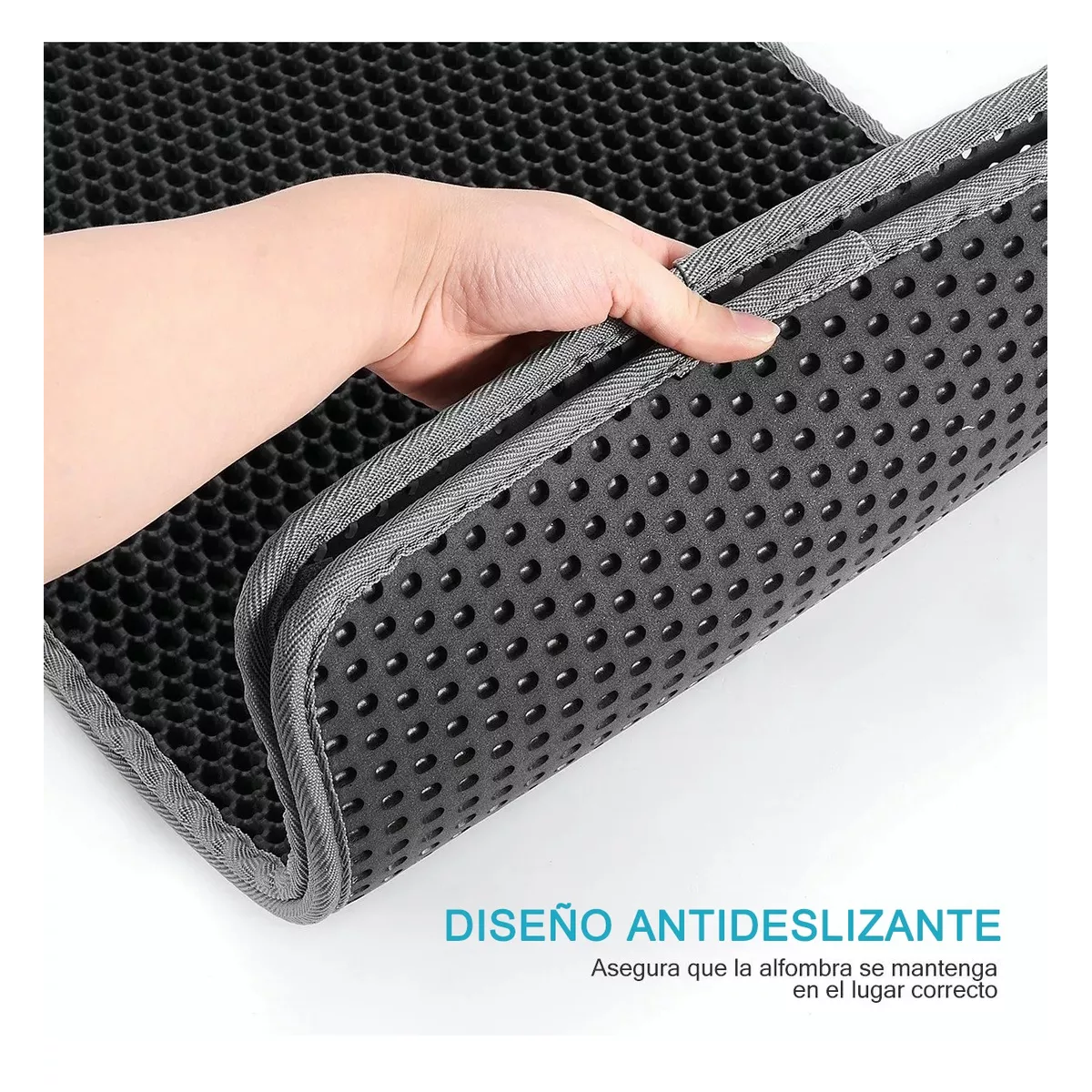 Foto 5 pulgar | 2pcs Tapete Para Arenero De Gatos Eo Safe Imports Esi-16279 Negro