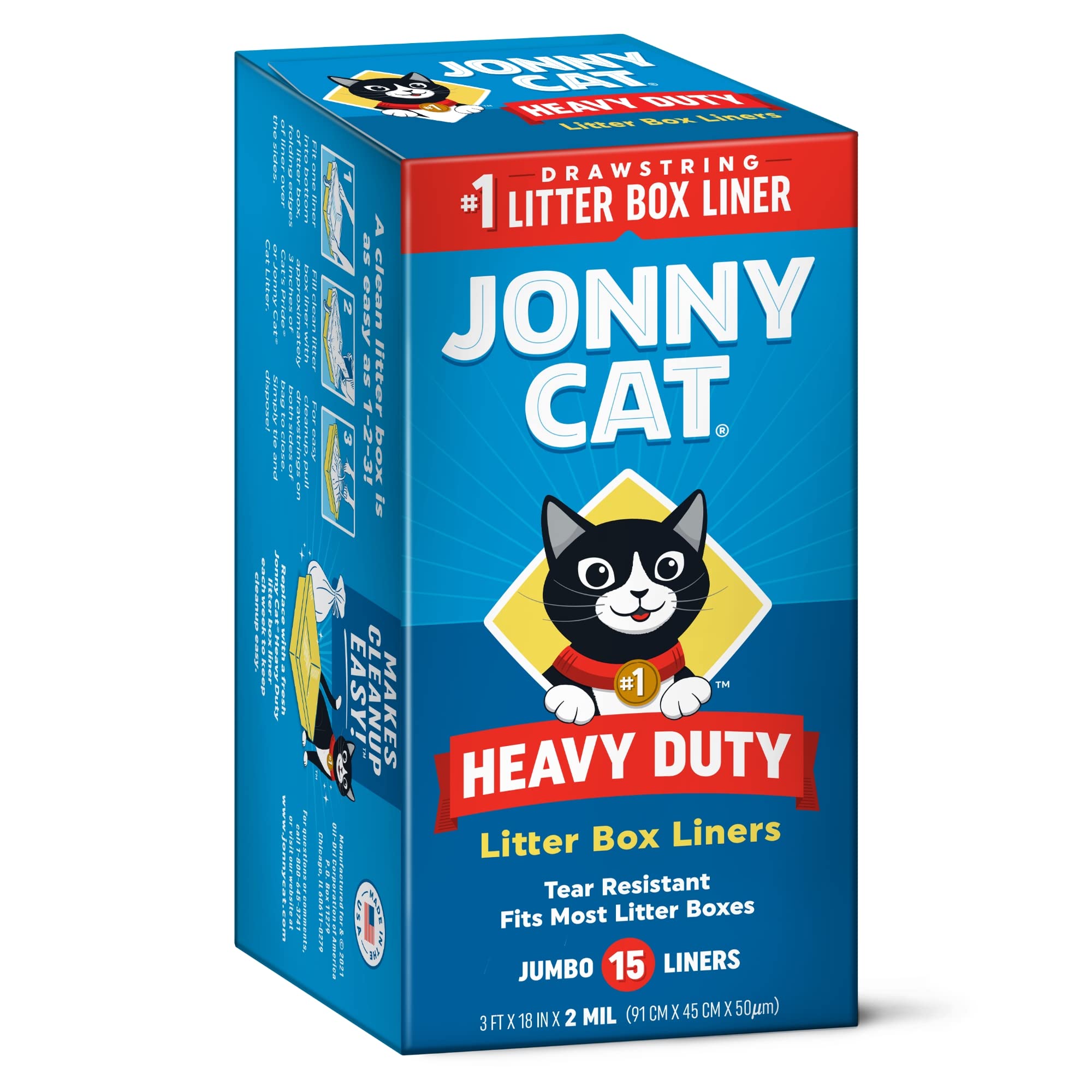 Foto 2 pulgar | Forros Para Cajas De Arena Jonny Cat Heavy Duty Jumbo, 15 Unidades - Venta Internacional.