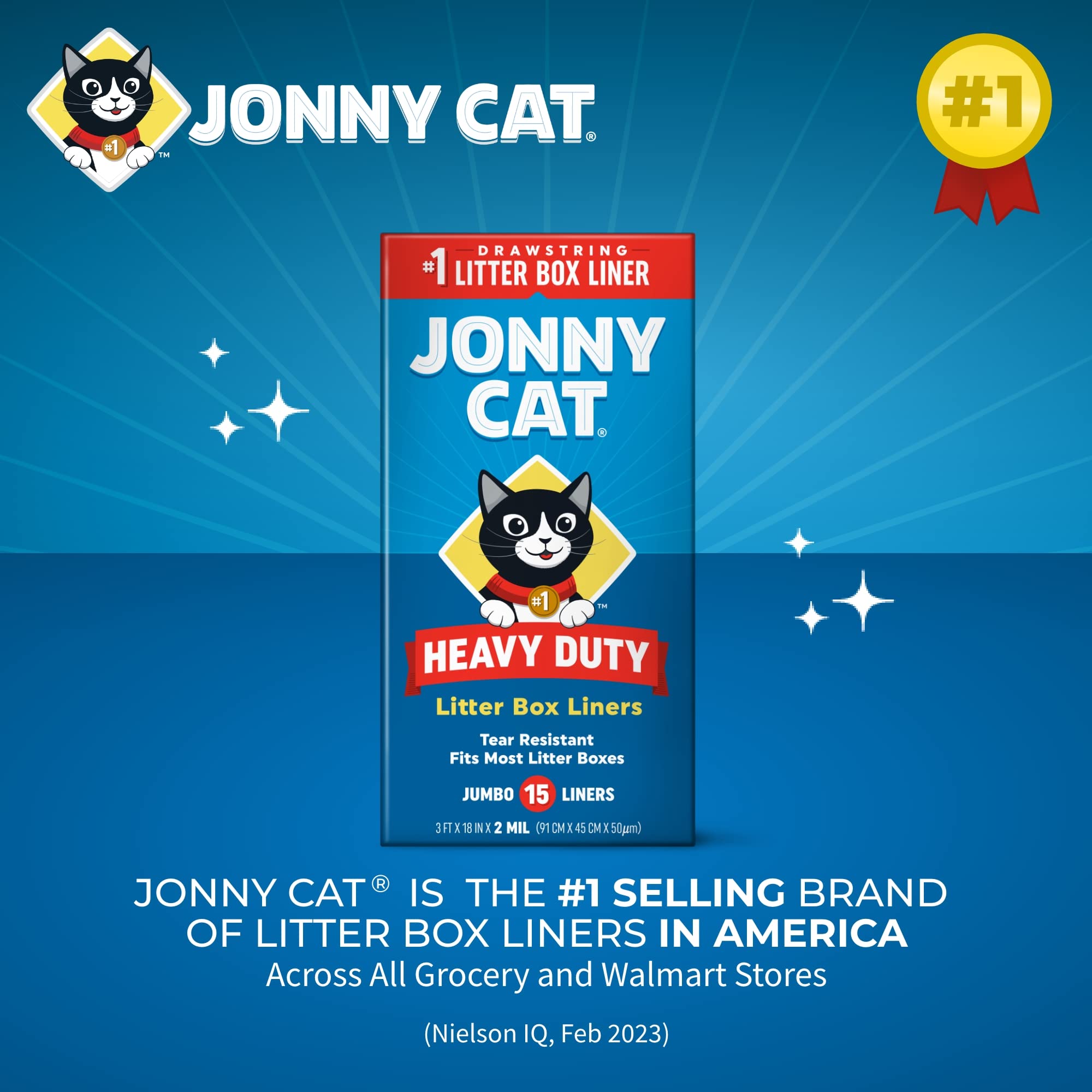 Foto 8 pulgar | Forros Para Cajas De Arena Jonny Cat Heavy Duty Jumbo, 15 Unidades - Venta Internacional.