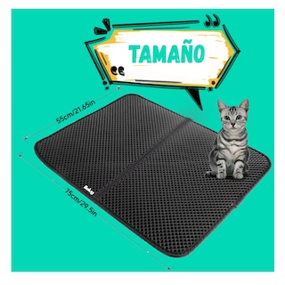 Foto 2 | Tapete Para Gato Arenero Arena Belug, Negro