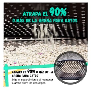 Foto 5 | Tapete Para Gato Arenero Arena Belug, Negro
