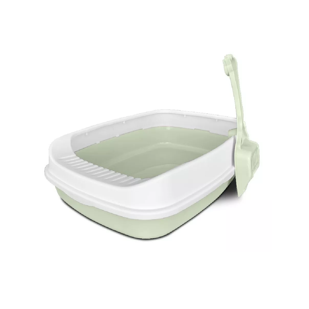 Arenero Grande Eo Safe Imports Esi-7754 con Pala Verde para Gato