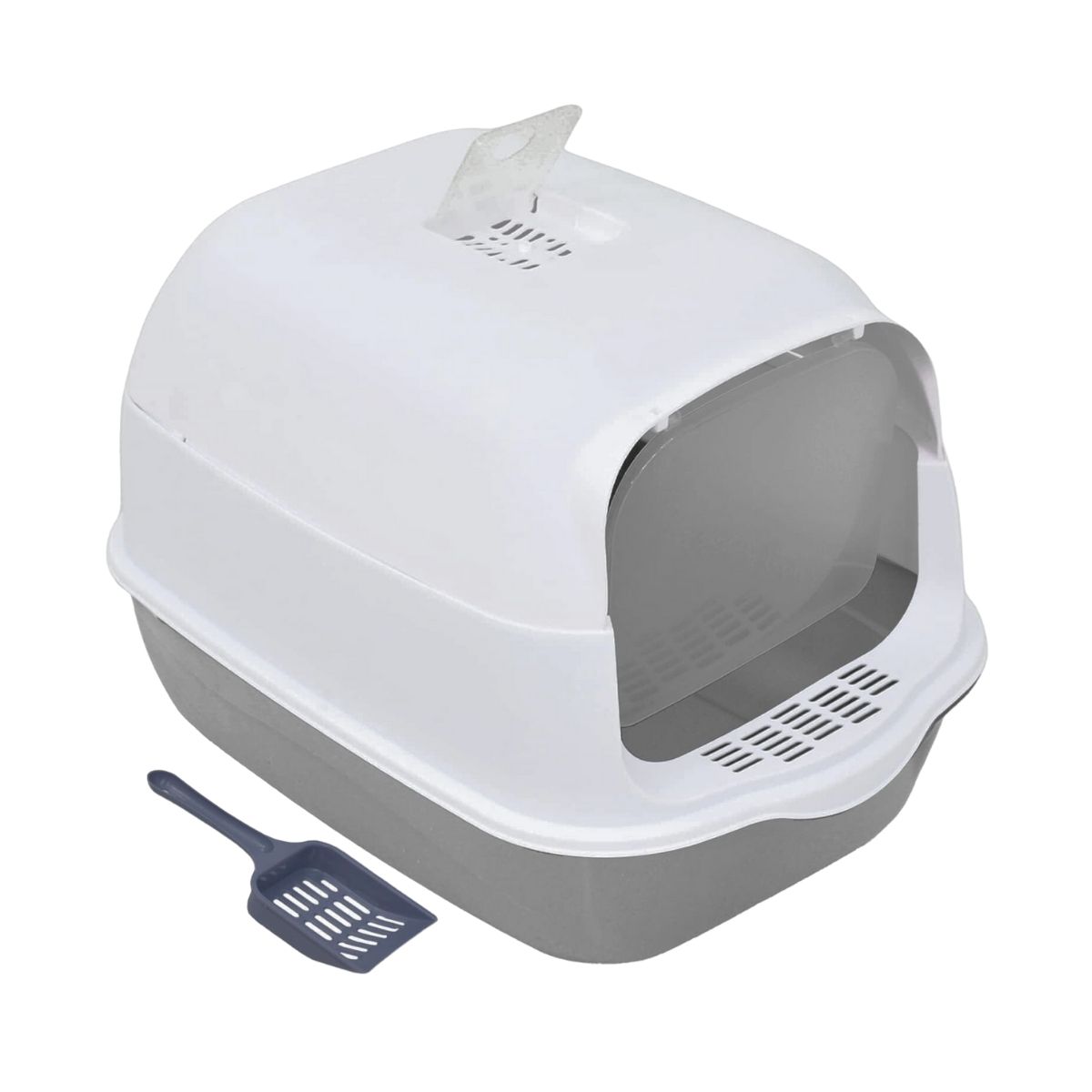 Arenero Cerrado PP-APGGY-CL Poli Pets Tamaño GRANDE Gris