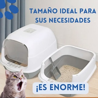 Foto 2 | Arenero Cerrado PP-APGGY-CL Poli Pets Tamaño GRANDE Gris