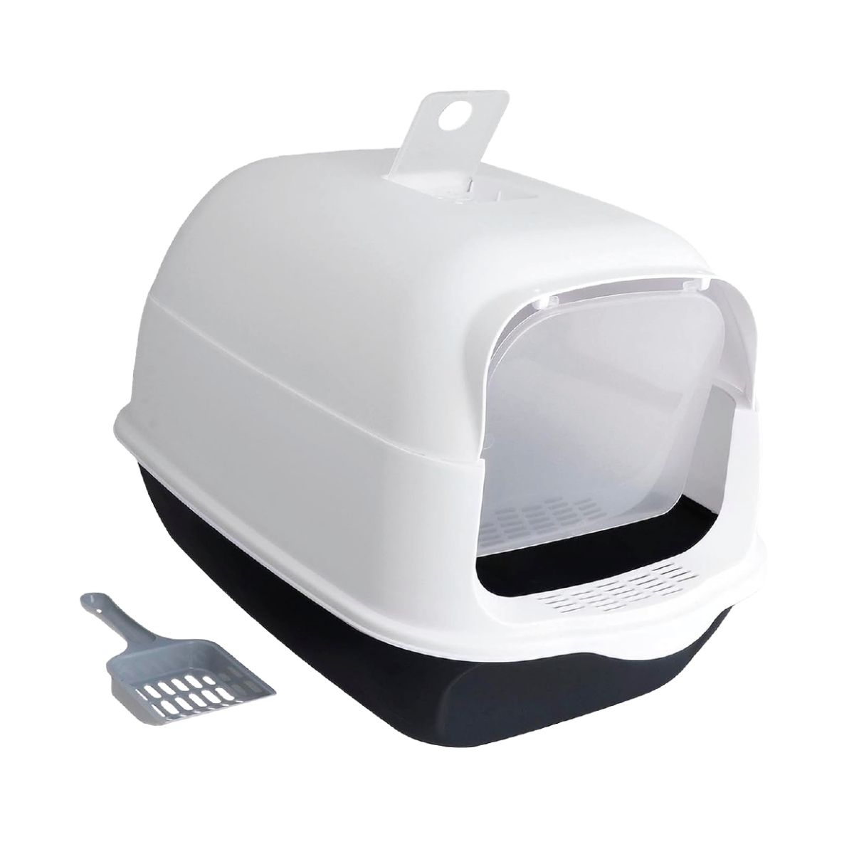 Arenero Cerrado PP-APGBK-CL Poli Pets Tamaño GRANDE Negro