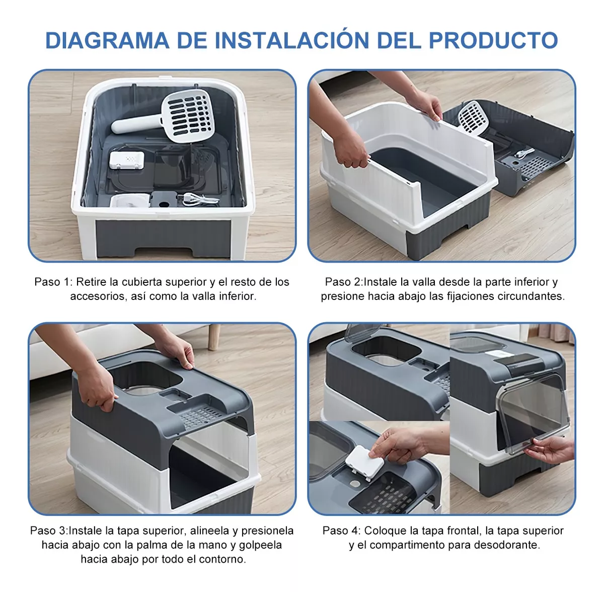 Foto 4 pulgar | Caja de Arena Eo Safe Imports Esi10860 Portátil para Mascota