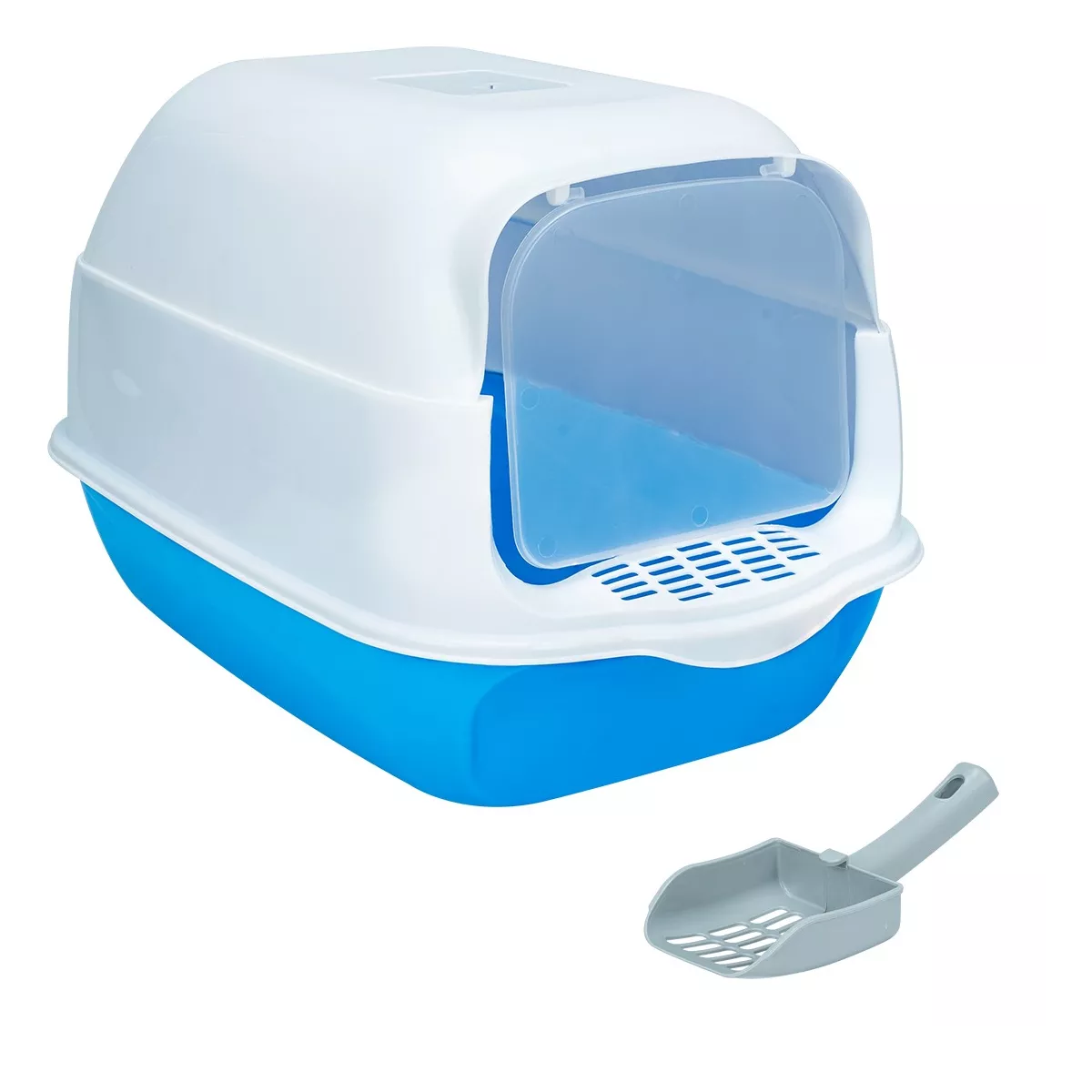 Arenero Sanitario Cerrado Para Gato Con Pala Puerta Abatible Eo Safe Imports Esi-14166 Multicolor