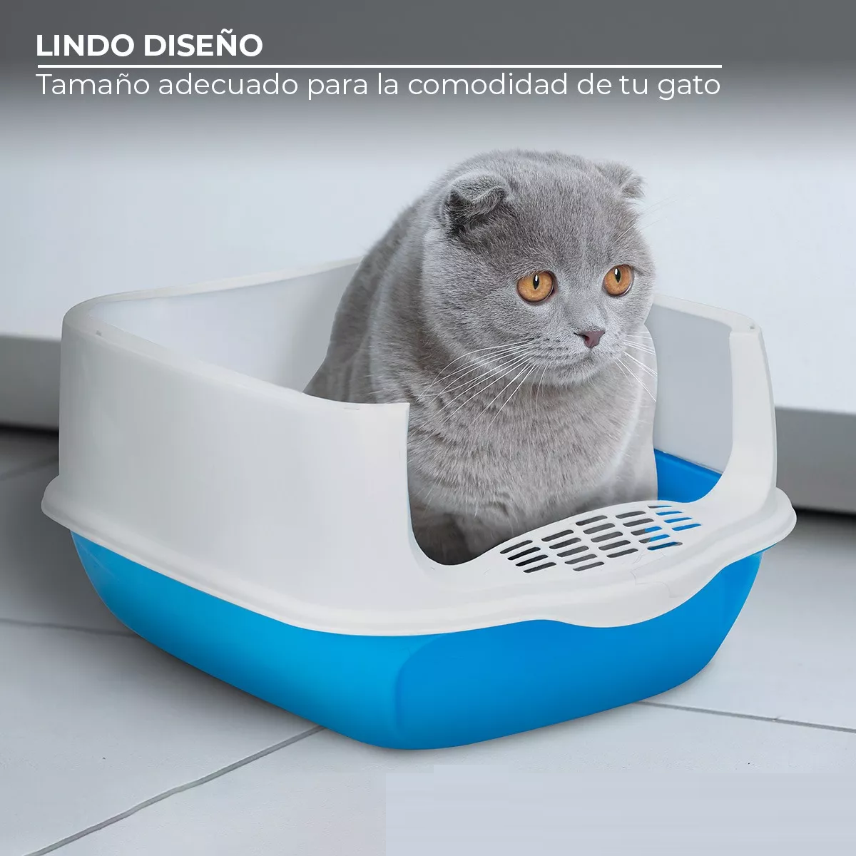 Foto 4 pulgar | Arenero Sanitario Cerrado Para Gato Con Pala Puerta Abatible Eo Safe Imports Esi-14166 Multicolor