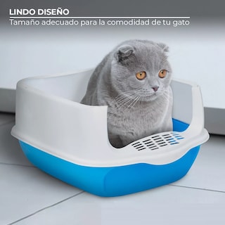 Foto 3 | Arenero Sanitario Cerrado Para Gato Con Pala Puerta Abatible Eo Safe Imports Esi-14166 Multicolor