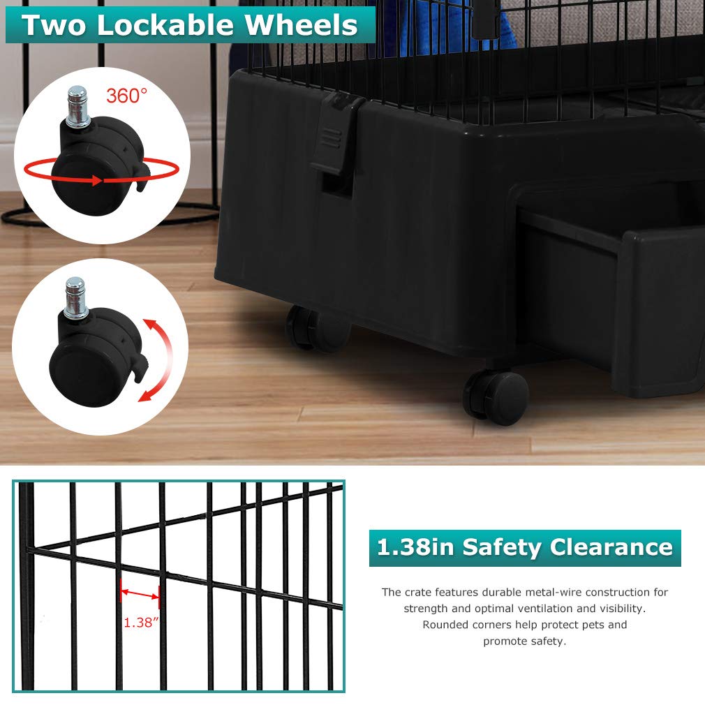 Foto 5 pulgar | Jaula Para Gatos, Corrales, Caseta Para Gatos De 132,6 Cm De Altura - Venta Internacional.