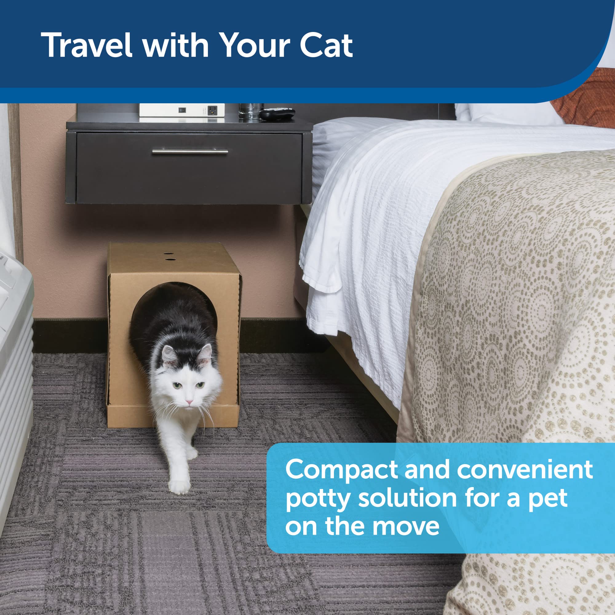Foto 2 | Caja De Arena Desechable Para Gatos Petsafe Plegable Con Arena De 2 Kg - Venta Internacional.