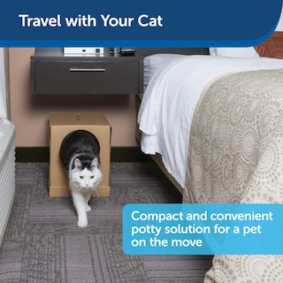 Foto 2 | Caja De Arena Desechable Para Gatos Petsafe Plegable Con Arena De 2 Kg - Venta Internacional.