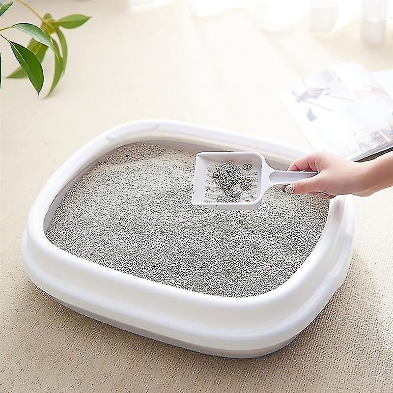 Foto 4 pulgar | Caja De Arena Para Gatos Huoguo, Silicona Antisalpicaduras, Con Cuchara, 40 X 33,5 Unidades - Venta Internacional.