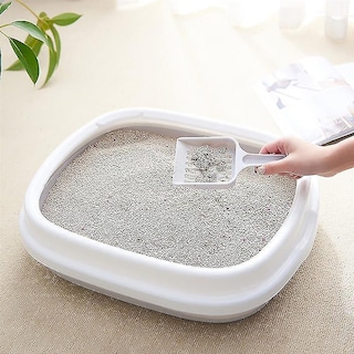 Foto 3 | Caja De Arena Para Gatos Huoguo, Silicona Antisalpicaduras, Con Cuchara, 40 X 33,5 Unidades - Venta Internacional.