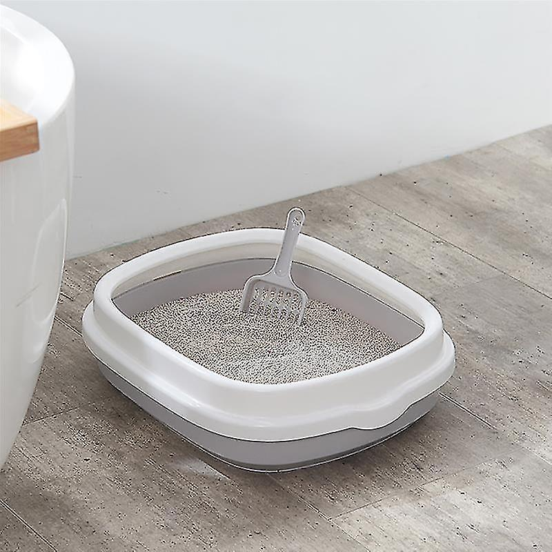 Foto 5 pulgar | Caja De Arena Para Gatos Huoguo, Silicona Antisalpicaduras, Con Cuchara, 40 X 33,5 Unidades - Venta Internacional.
