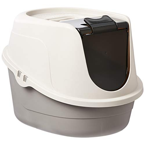 Foto 2 pulgar | Caja De Arena Para Gatos Con Capucha Amazon Basics, No Ensucia, Tamaño Grande - Venta Internacional.