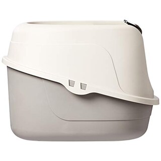 Foto 3 | Caja De Arena Para Gatos Con Capucha Amazon Basics, No Ensucia, Tamaño Grande - Venta Internacional.