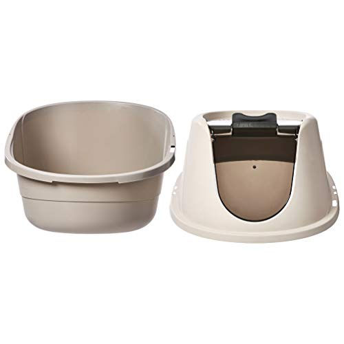 Foto 5 | Caja De Arena Para Gatos Con Capucha Amazon Basics, No Ensucia, Tamaño Grande - Venta Internacional.