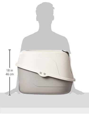 Foto 7 pulgar | Caja De Arena Para Gatos Con Capucha Amazon Basics, No Ensucia, Tamaño Grande - Venta Internacional.