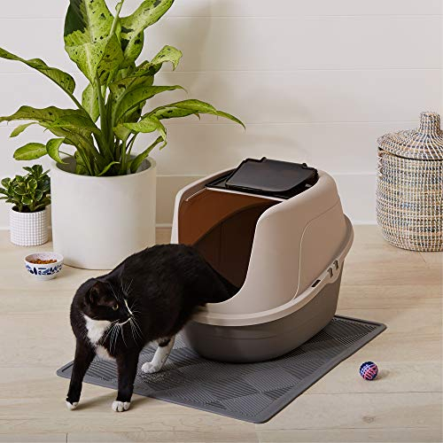 Foto 8 pulgar | Caja De Arena Para Gatos Con Capucha Amazon Basics, No Ensucia, Tamaño Grande - Venta Internacional.