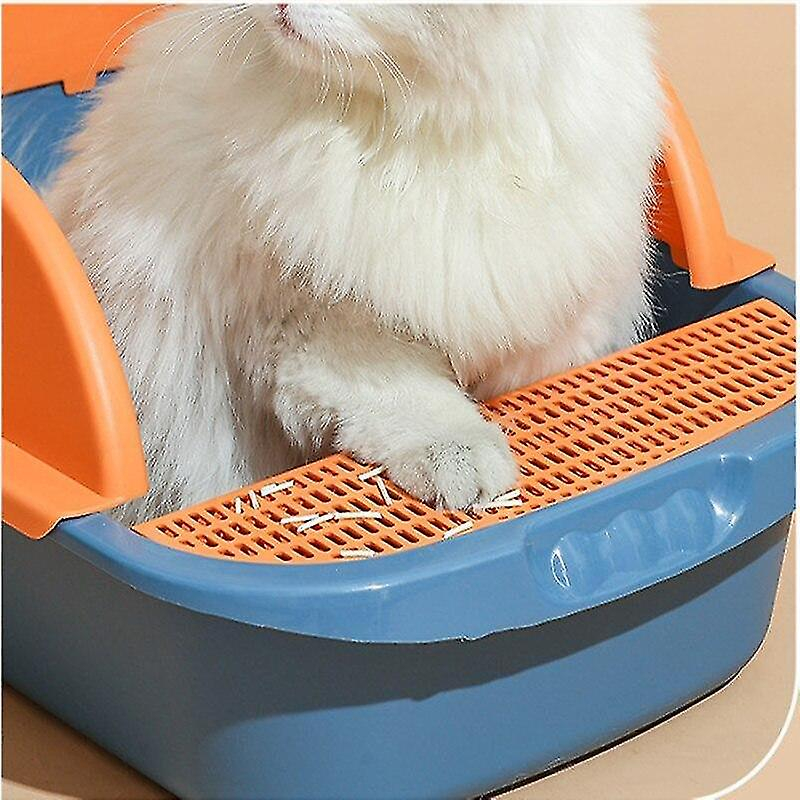 Foto 3 pulgar | Caja De Arena Para Gatos Huoguo, Grande, Tipo Concha, A Prueba De Salpicaduras - Venta Internacional.
