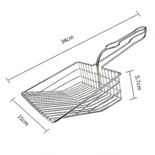 Foto 5 | Caja De Arena Para Gatos Con Pala Metálica Con Mango Largo Para Gatitos Y Gatos - Venta Internacional.