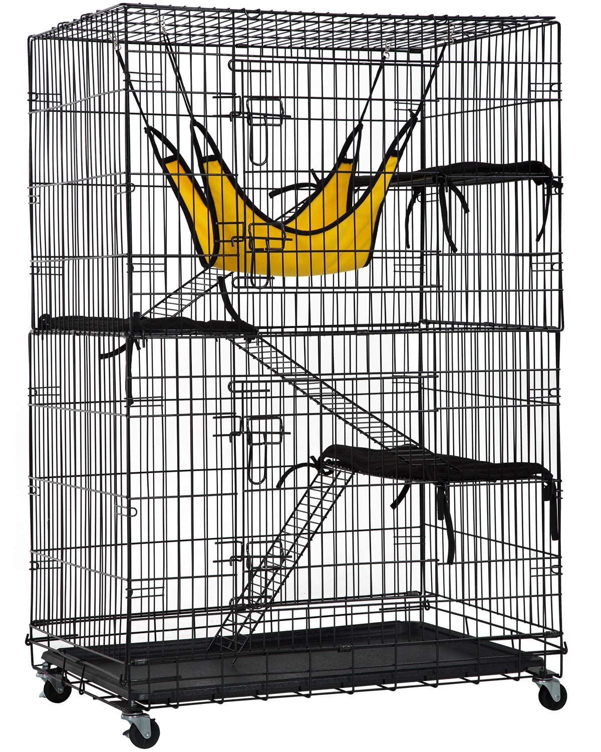 Jaula Para Gatos Bestpet, 122 Cm, Caseta Para Gatos Con Accesorios - Venta Internacional.