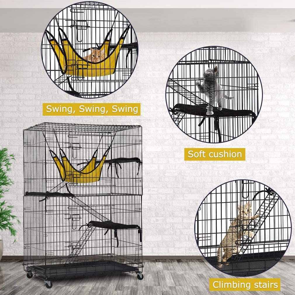 Foto 3 pulgar | Jaula Para Gatos Bestpet, 122 Cm, Caseta Para Gatos Con Accesorios - Venta Internacional.