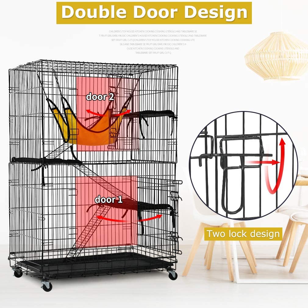 Foto 3 | Jaula Para Gatos Bestpet, 122 Cm, Caseta Para Gatos Con Accesorios - Venta Internacional.