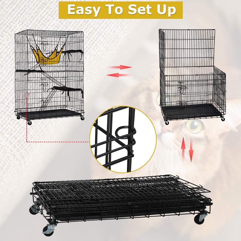Foto 4 | Jaula Para Gatos Bestpet, 122 Cm, Caseta Para Gatos Con Accesorios - Venta Internacional.